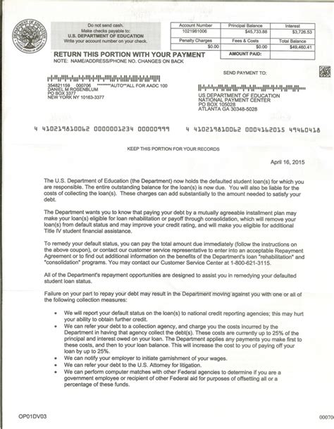 us department of education national payment center|department of education bill pay.